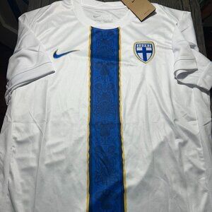 FINLAND National Team Blue JERSEY Sz Men's M,L,XL or 2XL NWT by Nike